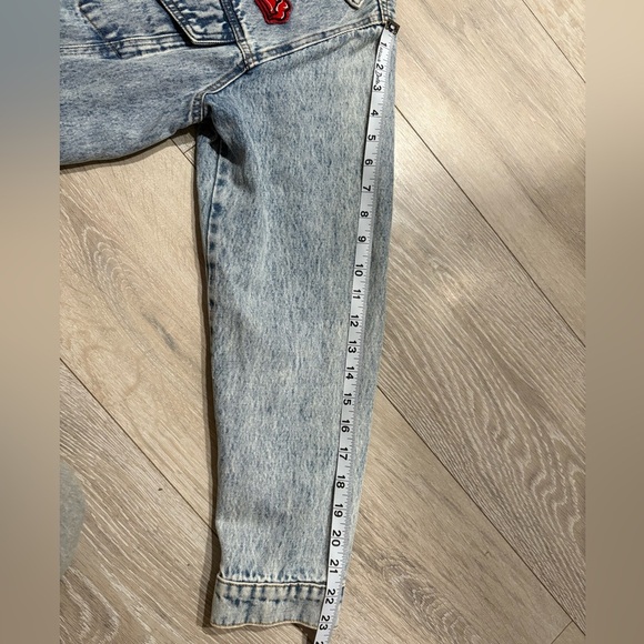 Honey Punch Oversized Denim Jacket with Soul Patch – Size Large - Picture 7 of 9